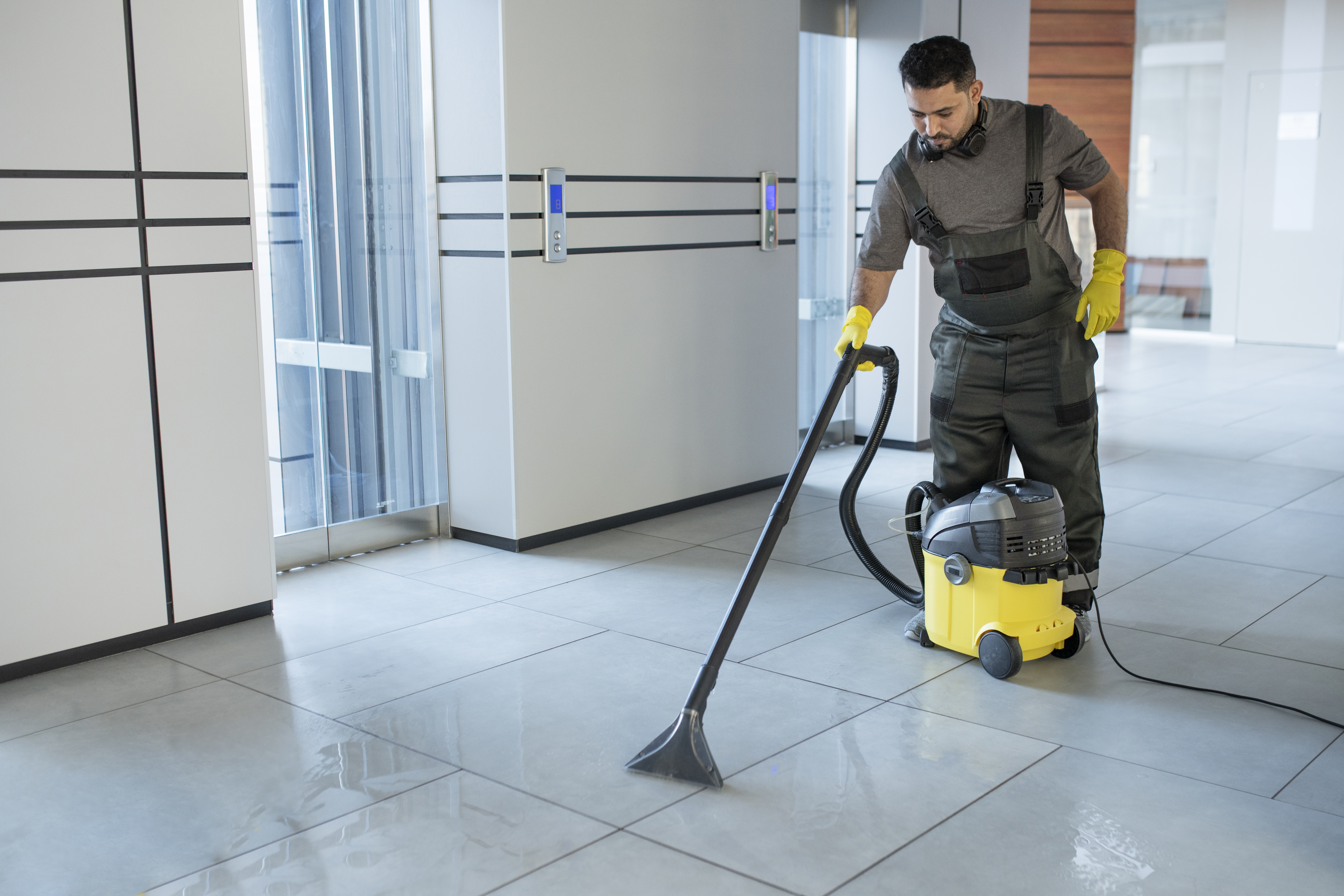 Deep cleaning in progress